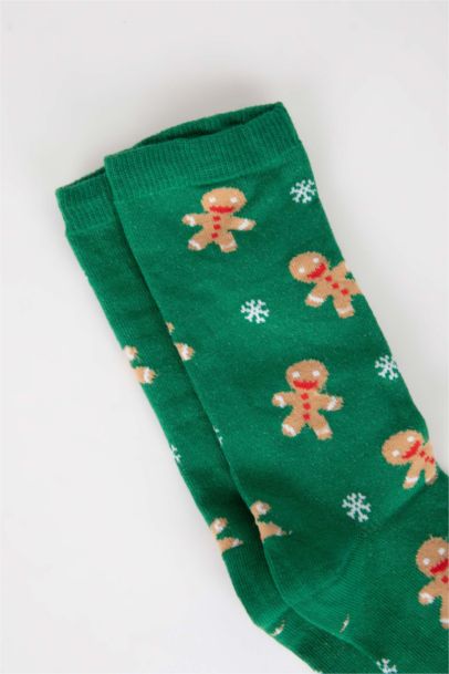 جوارب طويل قطن بطباعة الكريسمس
