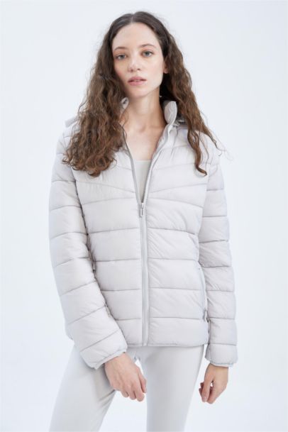 Water Repellent Windproof Defacto Fit Slim Fit Hooded Coat