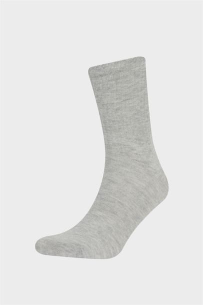 Erkek Rahat Lastikli 3'lü Pamuklu Uzun Çorap