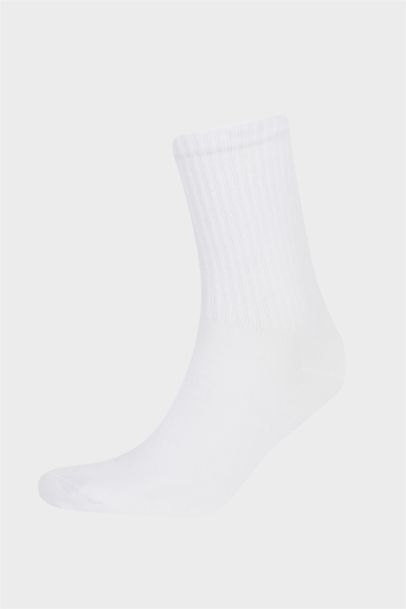 Erkek Rahat Lastikli 3'lü Pamuklu Uzun Çorap