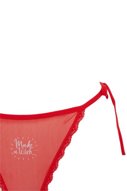 كلوت ثونج دانتيل مطبوع من Fall in Love