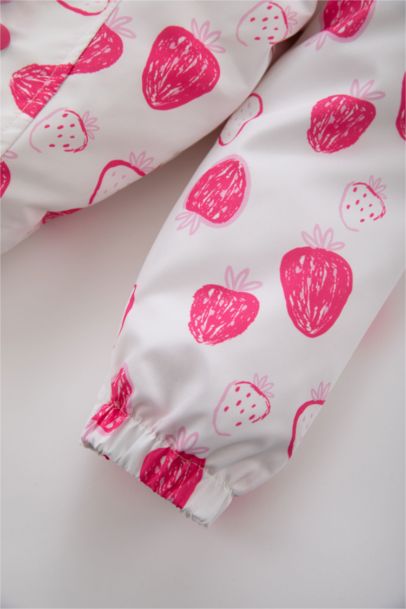 Куртка водоотталкивающая с принтом для малышей девочек