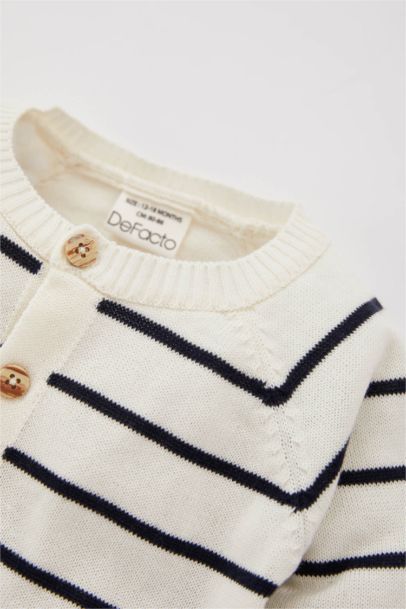 Baby Boy Crew Neck Knitwear Cardigan