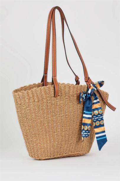 Kadın Hasır Omuz Çantası