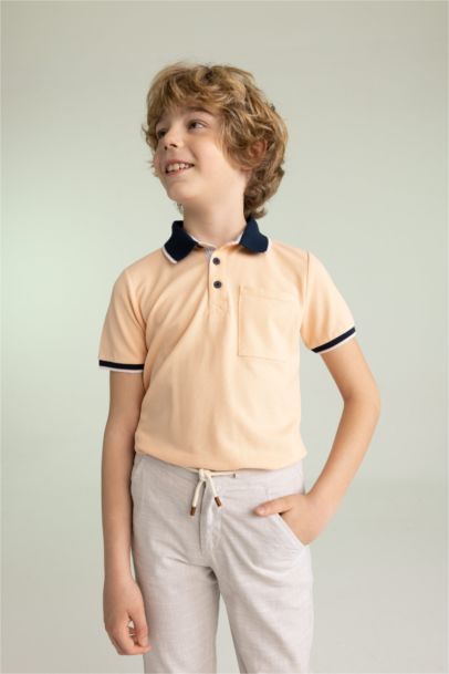 Boy Short Sleeve Polo T-Shirt