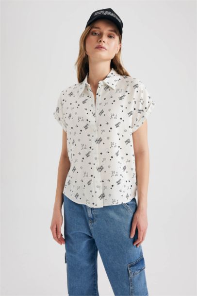 Regular Fit Printed Short Sleeve Shirt