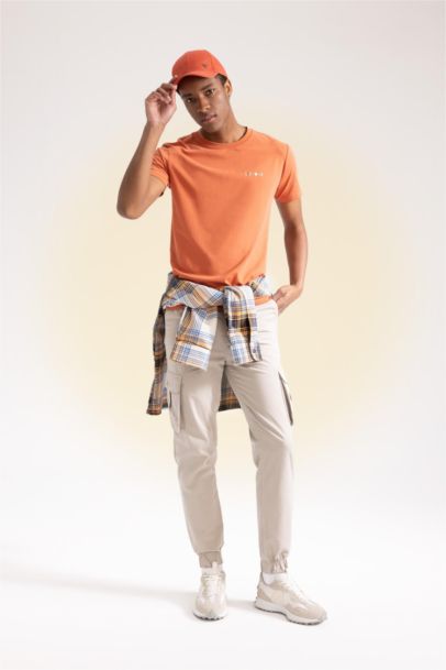 Slim Fit Crew Neck Printed T-Shirt