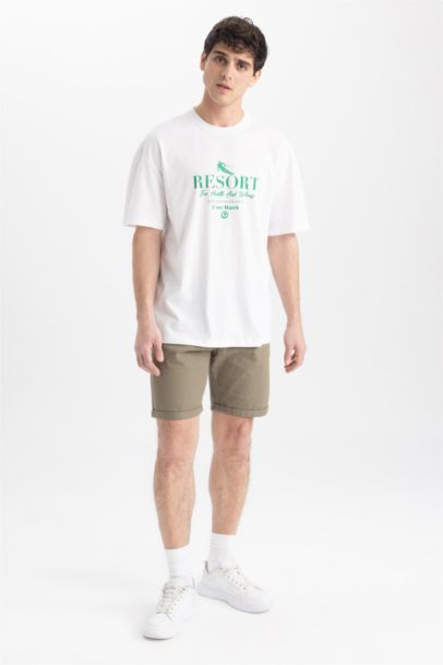 T-Shirt imprimé à Col rond Coupe Confortable