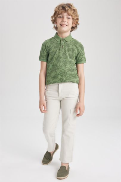 Boy Regular Fit Linen Look Trousers