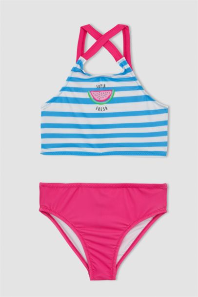Girl Patterned Bikini Set