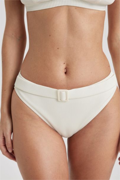 Fall in Love Regular Fit Ribbed Bikini Bottom