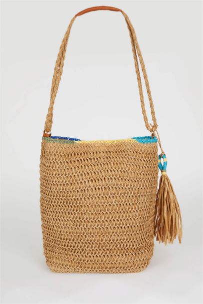 شنطة كتف قش