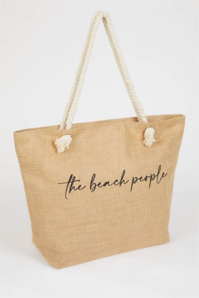 Kadın Hasır Plaj Çantası