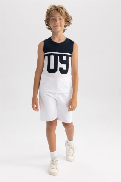 Boy Boy Crew Neck Sleeveless T-Shirt