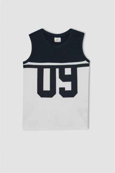 Boy Boy Crew Neck Sleeveless T-Shirt