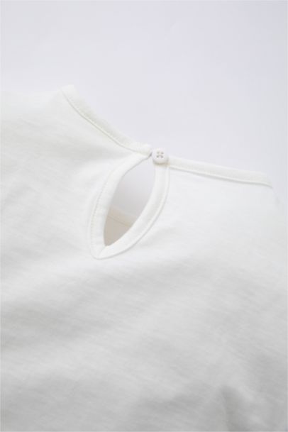 Baby Girls Regular Fit Crew Neck Long Sleeved T-Shirt