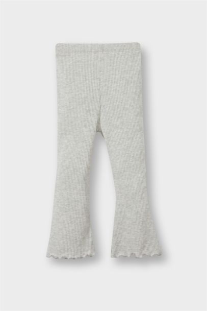 Legging évasé en tissu côtelé pour bébé fille
