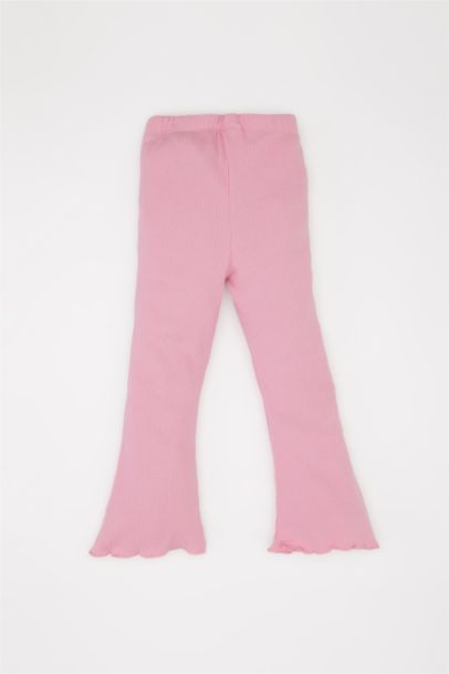 Legging évasé en tissu côtelé pour bébé fille