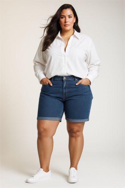 قميص ردن طويل أوكسفورد اوفر سايز