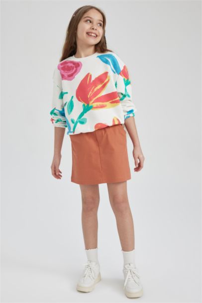 Girl Gabardine Skirt