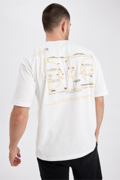 تي شيرت قطن اوفر سايز مطبوع