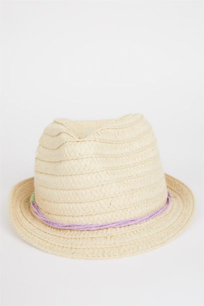 Girl Embroidered Straw Hat