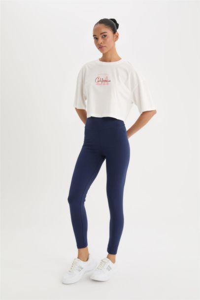 DeFactoFit Waist-Wrapping Sports Leggings