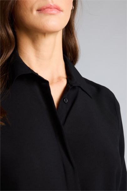 Regular Fit Shirt Collar Long Sleeve Shirt