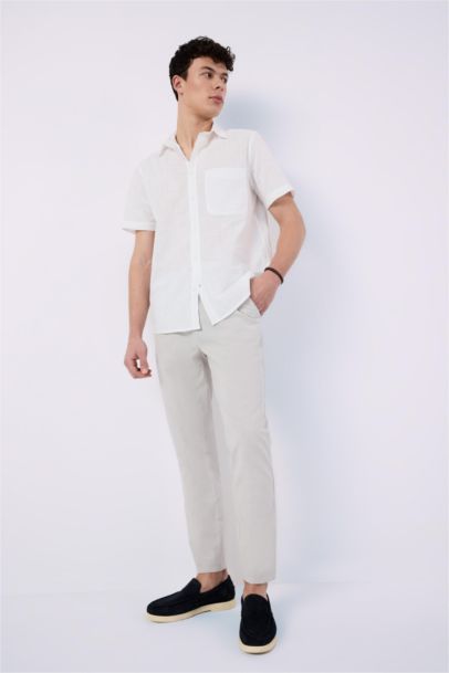 Cotton Slim Leg Elastic Waist Summer Joggers