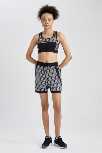 DeFactoFit Standard Fit Sports Scuba Diving Fabric Shorts