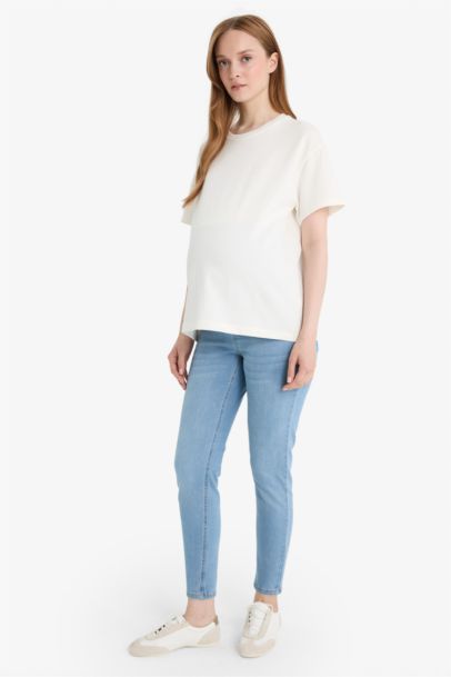 Skinny Fit Regular Hem Maternity Pants