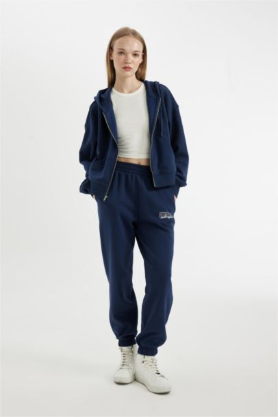 Printed Elastic Waist Leg Pocketed Jogger Sweatpants