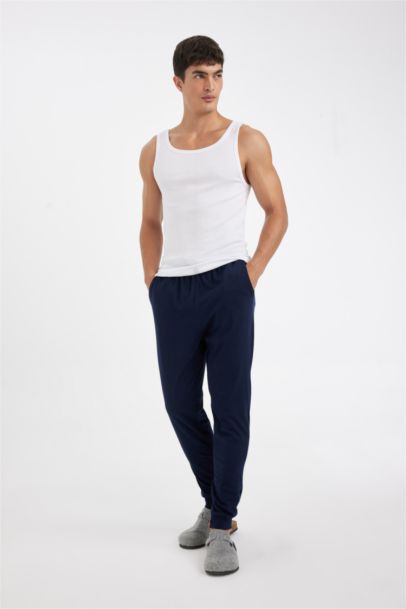 Regular Fit Elastic Leg Pajama Bottoms