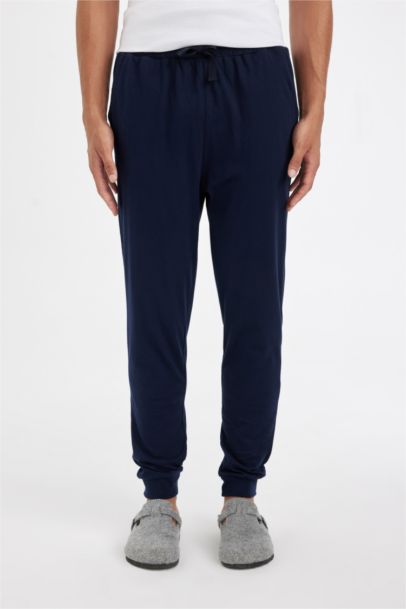 Regular Fit Elastic Leg Pajama Bottoms