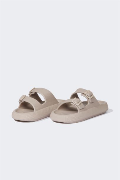 شبشب رجالي إيفا بكعب سميك بشريط مزدوج