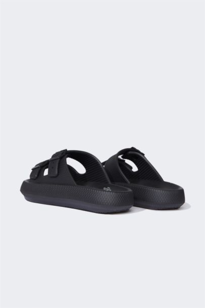 شبشب رجالي إيفا بكعب سميك بشريط مزدوج