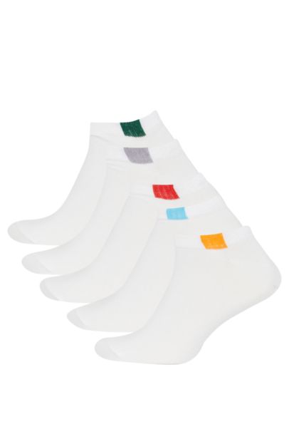 Lot de 5 paires de Chaussettes courtes en Coton à motifs pour Homme