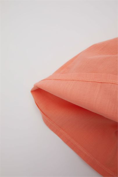 Baby Girl Sleeveless Linen Look Dress