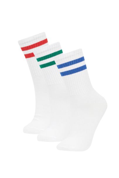 Woman 3 Piece Cotton Long Socks