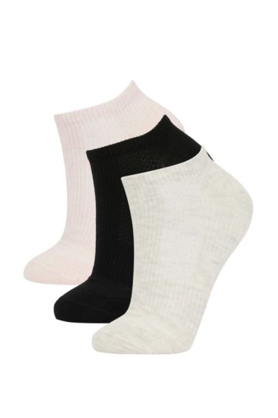 Women Defacto Fit 3 Pack Cotton Booties Socks