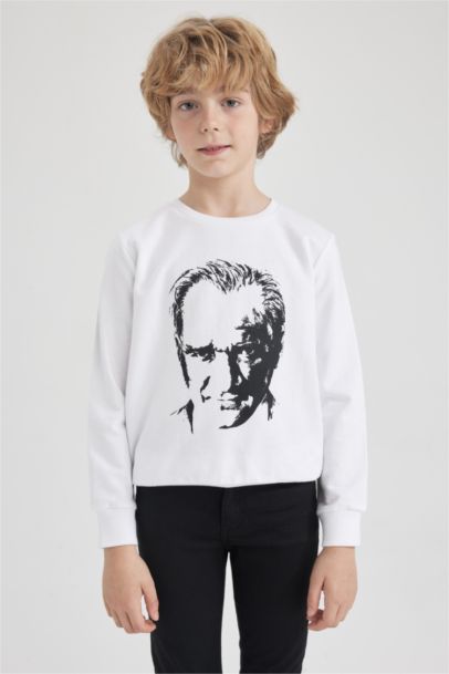 Свитшот с принтом для мальчиков, Школьная коллекция