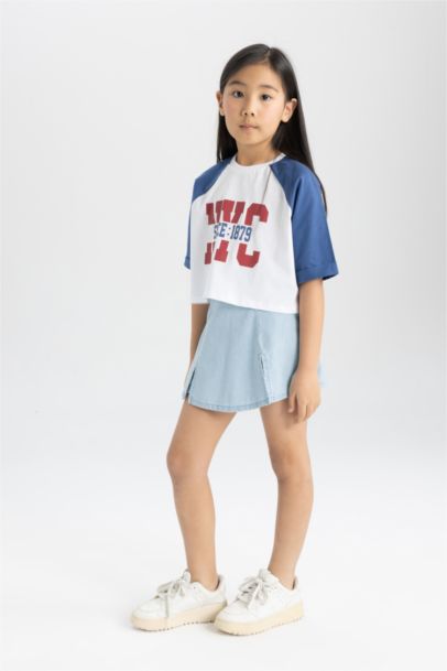 تنورة جينز بناتي