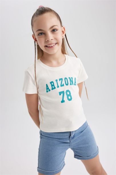 تي شيرت بناتي ريبانا سليم فيت