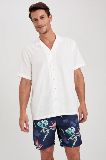 Regular Fit Printed Swim Shorts