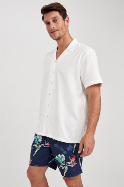 Regular Fit Printed Swim Shorts