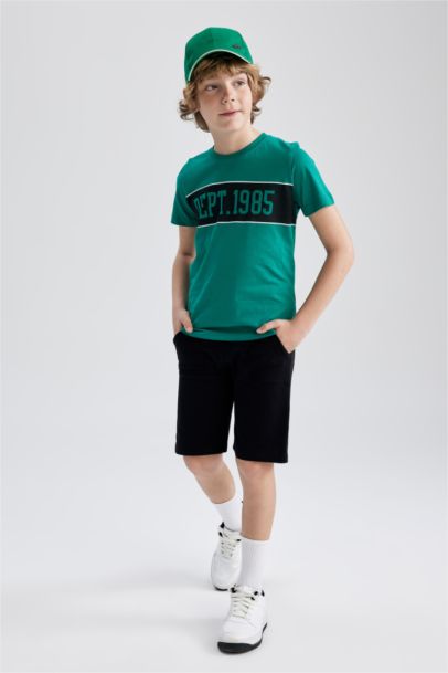 Boy Regular Fit Crew Neck Printed Short Sleeve T-Shirt