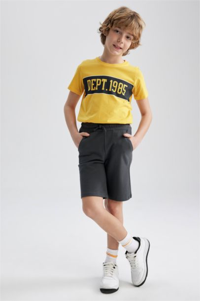 Boy Regular Fit Crew Neck Printed Short Sleeve T-Shirt