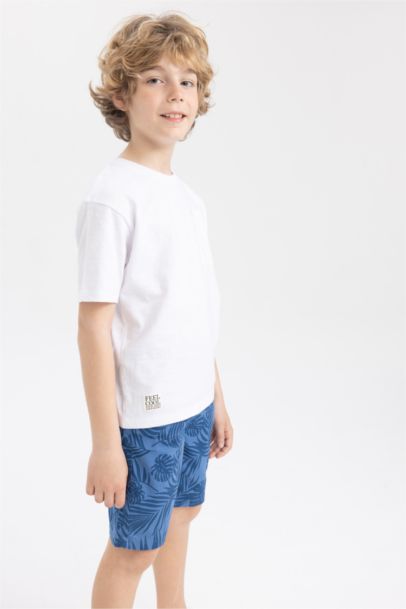 Garçon Col Ras Du Cou T-Shirt À Manches Courtes