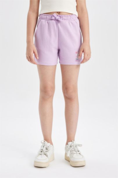 شورت بناتي قماش رقيق - قطعتين