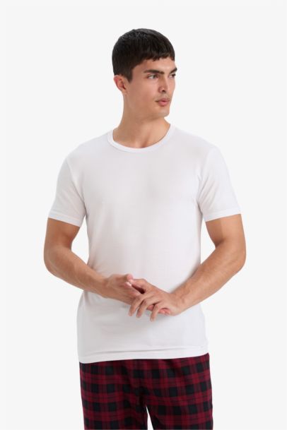 Tops Coupe slim raccourcie Col rond Manche Courte